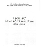 Ebook Lịch sử Đảng bộ xã Ôn Lương (1946-2013): Phần 1