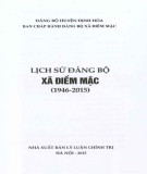 Ebook Lịch sử Đảng bộ xã Điềm Mặc (1946-2015): Phần 1