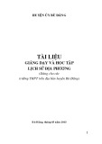 Tài liệu giảng dạy và học tập lịch sử địa phương (Dùng cho các trường THPT trên địa bàn huyện Bù Đăng)