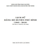 Ebook Lịch sử Đảng bộ huyện Phú Bình (1943-2018): Phần 1