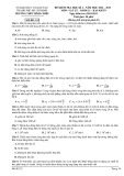 Đề thi học kì 2 môn Vật lý lớp 12 năm 2022-2023 có đấp án (Ban KHTN) - Trường THPT Bình Chiểu, TP HCM