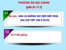 Bài giảng Hàn 1G không vát mép một phía hai chi tiết 200x50x5