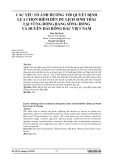 Các yếu tố ảnh hưởng tới quyết định lựa chọn điểm đến du lịch sinh thái tại vùng đồng bằng sông Hồng và duyên hải Đông Bắc Việt Nam