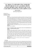 Tác động của đổi mới công nghệ đến chuyển dịch cơ cấu lao động trong ngành chế biến thực phẩm ở Việt Nam – cách tiếp cận kinh tế lượng không gian