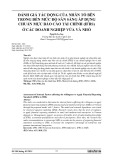 Đánh giá tác động của nhân tố bên trong đến mức độ sẵn sàng áp dụng chuẩn mực báo cáo tài chính (IFRS) ở các doanh nghiệp vừa và nhỏ