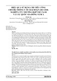 Hiệu quả sử dụng chi tiêu công cho hệ thống y tế giai đoạn 2011-2018: Nghiên cứu trường hợp Việt Nam và các quốc gia Đông Nam Á