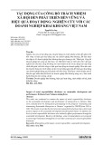 Tác động của công bố trách nhiệm xã hội đến phát triển bền vững và hiệu quả hoạt động: Nghiên cứu với các doanh nghiệp khai khoáng Việt Nam