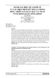 Đánh giá hiệu quả kinh tế và các biện pháp kỹ thuật trong phát triển sản xuất rau an toàn vùng đồng bằng sông Hồng