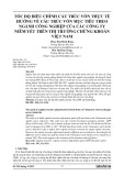 Tốc độ điều chỉnh cấu trúc vốn thực tế hướng về cấu trúc vốn mục tiêu theo ngành công nghiệp của các công ty niêm yết trên thị trường chứng khoán Việt Nam