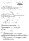 Đề thi học kì 2 môn Toán lớp 9 năm 2022-2023 có đáp án - Trường THCS Yên Trung