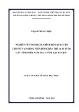 Luận án Tiến sĩ Giáo dục học: Nghiên cứu đánh giá trình độ tập luyện cho nữ vận động viên bóng bàn trẻ 16-18 tuổi các tỉnh phía Nam sau 2 năm tập luyện