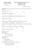 Đề thi giữa học kì 1 môn Toán lớp 9 năm 2022-2023 có đáp án - Trường THCS Yên Bình