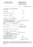 Đề thi học kì 1 môn Toán lớp 9 năm 2022-2023 có đáp án - Trường THCS Lê Qúy Đôn
