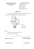 Đề thi kết thúc môn Lắp đặt điện có đáp án - Trường TCNDTNT Bắc Quang (Đề số 5)