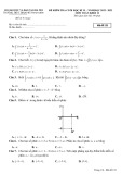 Đề thi học kì 2 môn Toán lớp 12 năm 2022-2023 có đáp án - Trường THPT Trần Phú - Hoàn Kiếm