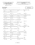 Đề thi thử tốt nghiệp THPT môn Toán năm 2023 - Cụm trường THPT Hoàn Kiếm - Hai Bà Trưng