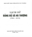 Ebook Lịch sử Đảng bộ xã Hà Thượng (1953-2010): Phần 2