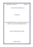 Luận án Tiến sĩ Quản lý công: Đào tạo, bồi dưỡng công chức theo vị trí việc làm trong các cơ quan hành chính nhà nước