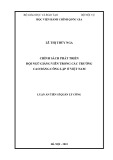 Luận án Tiến sĩ Quản lý công: Chính sách phát triển đội ngũ giảng viên trong các trường cao đẳng công lập ở Việt Nam