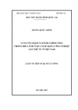 Luận án Tiến sĩ Quản lý công: Cung ứng dịch vụ hành chính công trong bối cảnh cuộc Cách mạng công nghiệp lần thứ tư ở Việt Nam