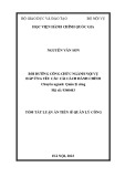 Tóm tắt Luận án Tiến sĩ Quản lý công: Bồi dưỡng công chức ngành Nội vụ đáp ứng yêu cầu cải cách hành chính