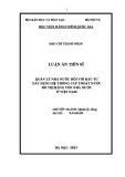 Luận án Tiến sĩ Quản lý công: Quản lý nhà nước đối với đầu tư xây dựng hệ thống cấp thoát nước đô thị bằng vốn Nhà nước ở Việt Nam