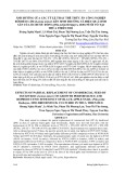 Ảnh hưởng của các tỷ lệ thay thế thức ăn công nghiệp bởi bèo cám (Lemna minor) lên sinh trưởng và hiệu quả sinh sản của ốc bươu đồng (Lila polita deshayes, 1830) nuôi vỗ tại Thừa Thiên Huế