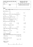 Đề thi giữa học kì 2 môn Toán lớp 6 năm 2022-2023 có đáp án - Trường THCS Nguyễn Công Trứ