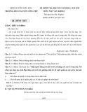Đề thi học kì 1 môn Ngữ văn lớp 8 năm 2022-2023 có đáp án - Trường THCS Nguyễn Công Trứ