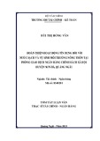 Tóm tắt Luận văn Thạc sĩ Tài chính ngân hàng: Hoàn thiện hoạt động tín dụng đối với nước sạch và vệ sinh môi trường nông thôn tại Phòng giao dịch Ngân hàng Chính sách xã hội huyện Sơn Hà, Quảng Ngãi