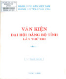 Ebook Văn kiện Đại hội Đảng bộ tỉnh Phú Yên lần thứ XIII - Tập I: Phần 1