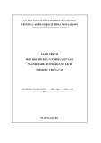 Giáo trình Văn hóa Việt Nam (Nghề: Hướng dẫn du lịch - Trung cấp) - Trường CĐ Bách khoa Nam Sài Gòn