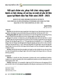 Kết quả chăm sóc, phục hồi chức năng người bệnh có hội chứng cổ vai tay và một số yếu tố liên quan tại Bệnh viện Tuệ Tĩnh năm 2020 - 2021