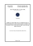 Luận văn Thạc sĩ Hóa phân tích: Nghiên cứu phát hiện vết của enrofloxaxin và chloramphenicol bằng phương pháp cảm biến tán xạ raman tăng cường bề mặt trên tấm nano bạc hình tam giác