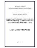 Luận án Tiến sĩ Kinh tế: Ảnh hưởng của tài chính toàn diện đến chính sách tiền tệ - nghiên cứu trường hợp tại các nước đang phát triển