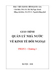 Giáo trình Quản lý nhà nước về kinh tế đối ngoại - PGS.TS. Hà Thị Ngọc Oanh