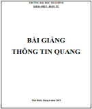 Bài giảng Thông tin quang: Phần 1 - Trường Đại học Thái Bình