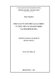 Luận văn Thạc sĩ Luật kinh tế: Pháp luật về Cho thuê lại lao động từ thực tiễn các doanh nghiệp tại tỉnh Bình Dương