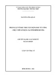 Luận văn Thạc sĩ Luật kinh tế: Pháp luật về đấu thầu xây dựng đầu tư công - Thực tiễn áp dụng tại tỉnh Bình Dương