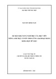 Luận văn Thạc sĩ Hệ thống thông tin: Dự báo khả năng nghỉ học của học viên tiếng Anh trực tuyến theo từng giai đoạn bằng khoa học dữ liệu