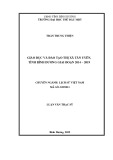 Luận văn Thạc sĩ Lịch sử Việt Nam: Giáo dục và Đào tạo thị xã Tân Uyên, tỉnh Bình Dương giai đoạn 2014 - 2019