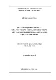 Luận văn Thạc sĩ Quản lý giáo dục: Quản lý hoạt động liên kết giữa nhà trường và doanh nghiệp trong đào tạo nghề tại Trường Cao đẳng nghề Việt Nam – Singapore