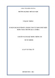 Luận văn Thạc sĩ Hệ thống thông tin: Áp dụng độ đo entropy cho bài toán tự động phát hiện hành vi bất thường qua camera