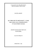 Luận văn Thạc sĩ Lịch sử Việt Nam: Quá trình chuyển biến kinh tế – xã hội thị xã Đồng Xoài, tỉnh Bình Phước từ năm 1999 đến năm 2018