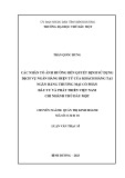 Luận văn Thạc sĩ Quản trị kinh doanh: Các nhân tố ảnh hưởng đến quyết định sử dụng dịch vụ Ngân hàng điện tử của khách hàng tại Ngân hàng Thương mại cổ phần Đầu tư và Phát triển Việt Nam - Chi nhánh Thủ Dầu Một