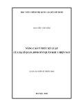 Luận án Tiến sĩ Triết học: Nâng cao ý thức kỷ luật của hạ sĩ quan, binh sĩ ở Quân khu 1 hiện nay