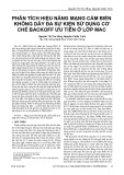 Phân tích hiệu năng mạng cảm biến không dây đa sự kiện sử dụng cơ chế backoff ưu tiên ở lớp MAC