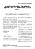 Đề xuất chiến lược tìm kiếm lân cận cho bài toán cây Steiner nhỏ nhất