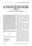 Kỹ thuật thủy vân ảnh số sử dụng ROI và Extraction Voting trên miền tần số