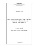 Luận án Tiến sĩ Quản lý tài nguyên và môi trường: Tối ưu hóa hệ thống quản lý chất thải rắn ở thành phố Huế bằng công cụ đánh giá vòng đời (LCA)